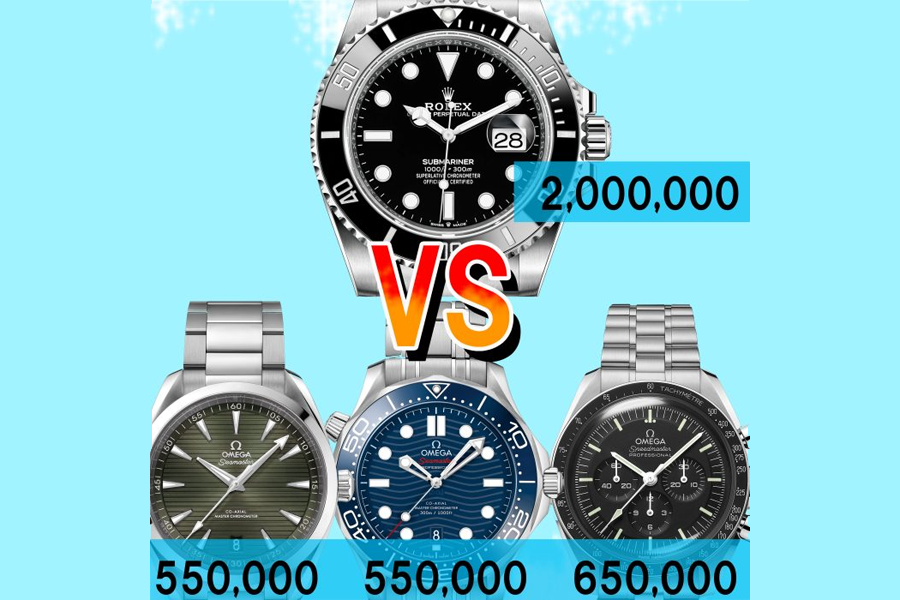 ロレックスとオメガ 価格帯と性価比.png ロレックスとオメガ 価格帯と性価比.png